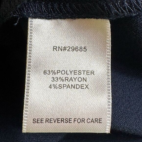 Pendleton Dress Pants Womens Size 4 High waisted Side Zipper Trouser Navy Blue - Picture 10 of 11